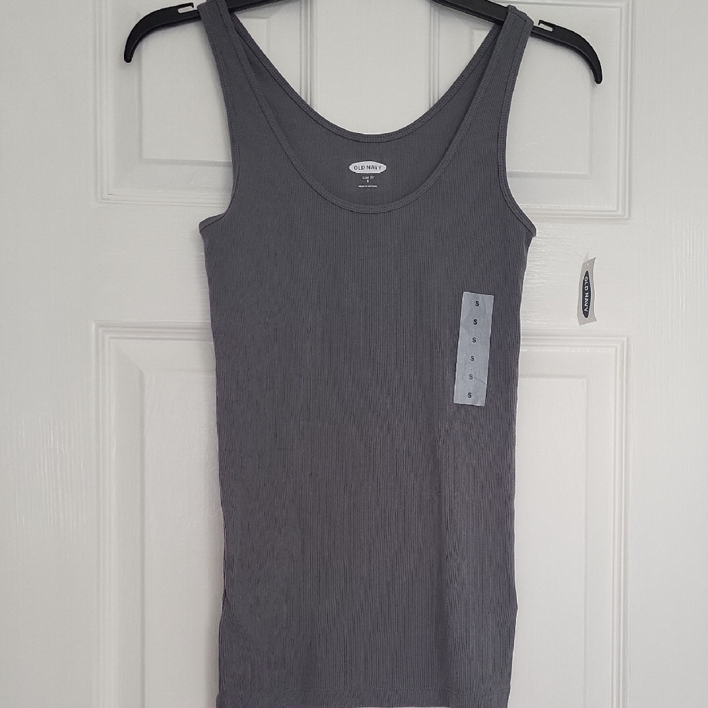 Old Navy Charcoal Sleeveless Top Slim Fit
